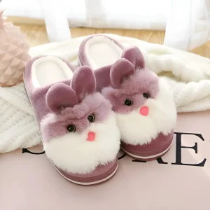 Chaussons en forme de lapin pour femmes