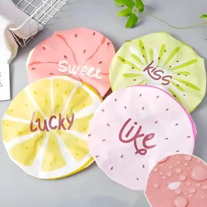 Bonnet de bain avec messages imprimés
