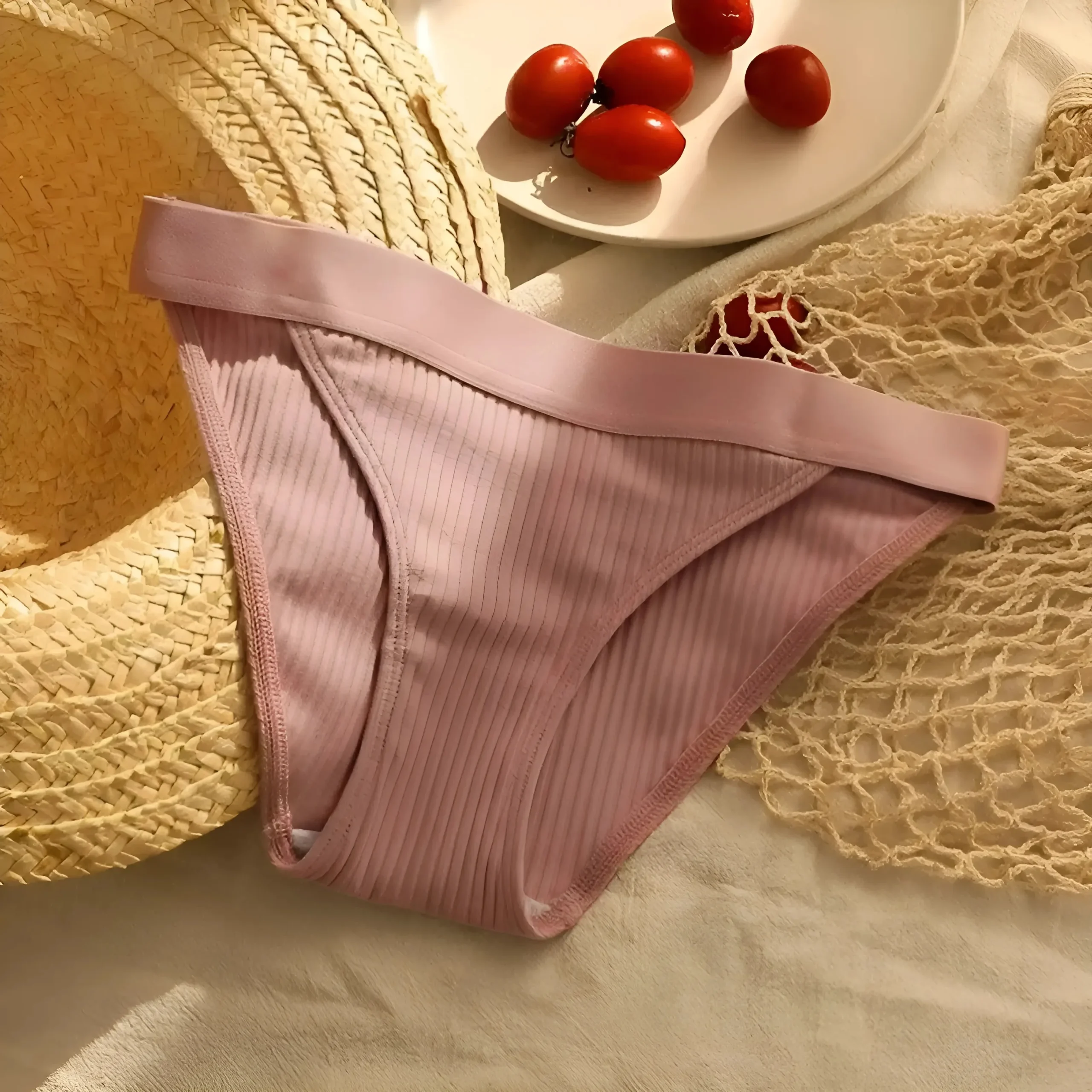 Culotte rayée avec large ceinture – Image 7