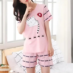 Pyjamas pour femmes avec imprimé de chats