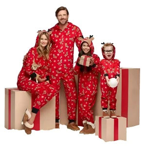 Pyjama une pièce pour femmes sur le thème de Noël