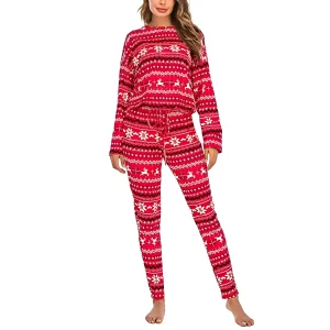 Pyjamas longs de Noël pour femmes