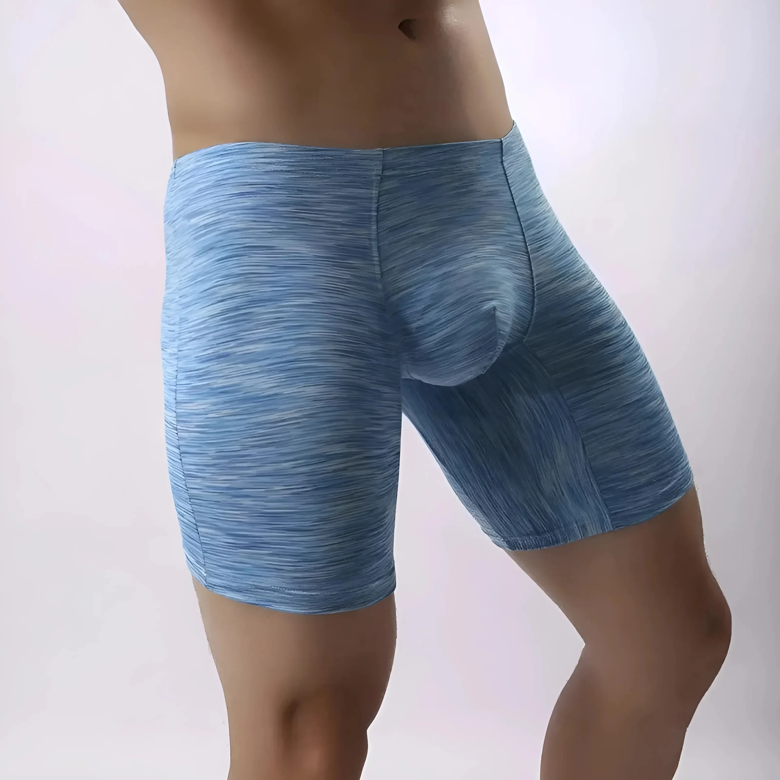 Shorts boxers longs respirants pour hommes