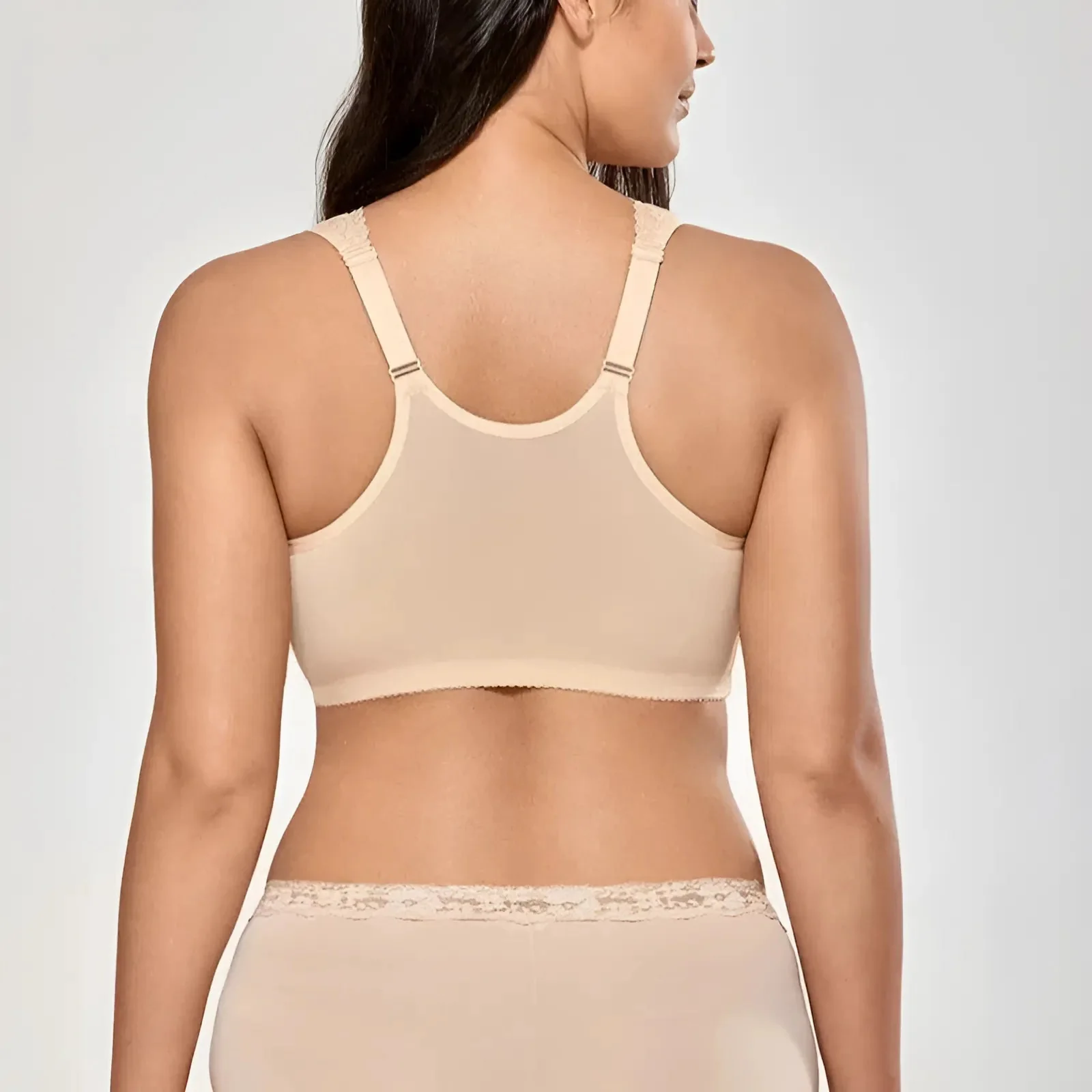 Soutien-gorge à lacets à fermeture avant en grandes tailles – Image 3