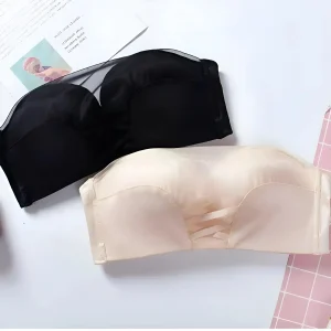 Soutien-gorge Bardot avec détails en mesh