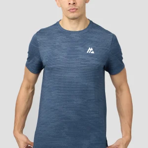Glitch Seamless T-Shirt - Naval/Fresh Water