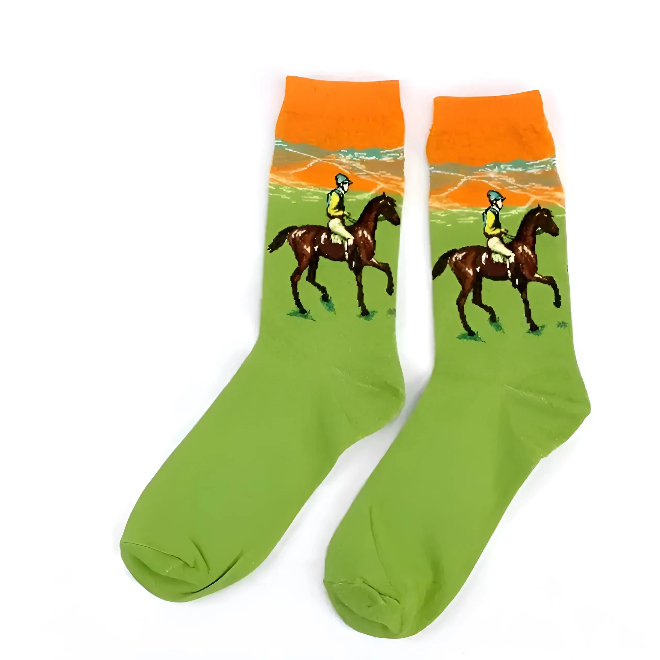 Chaussettes longues avec des motifs artistiques – Image 5