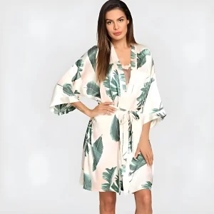 Imprimé tropical poncho pour femmes