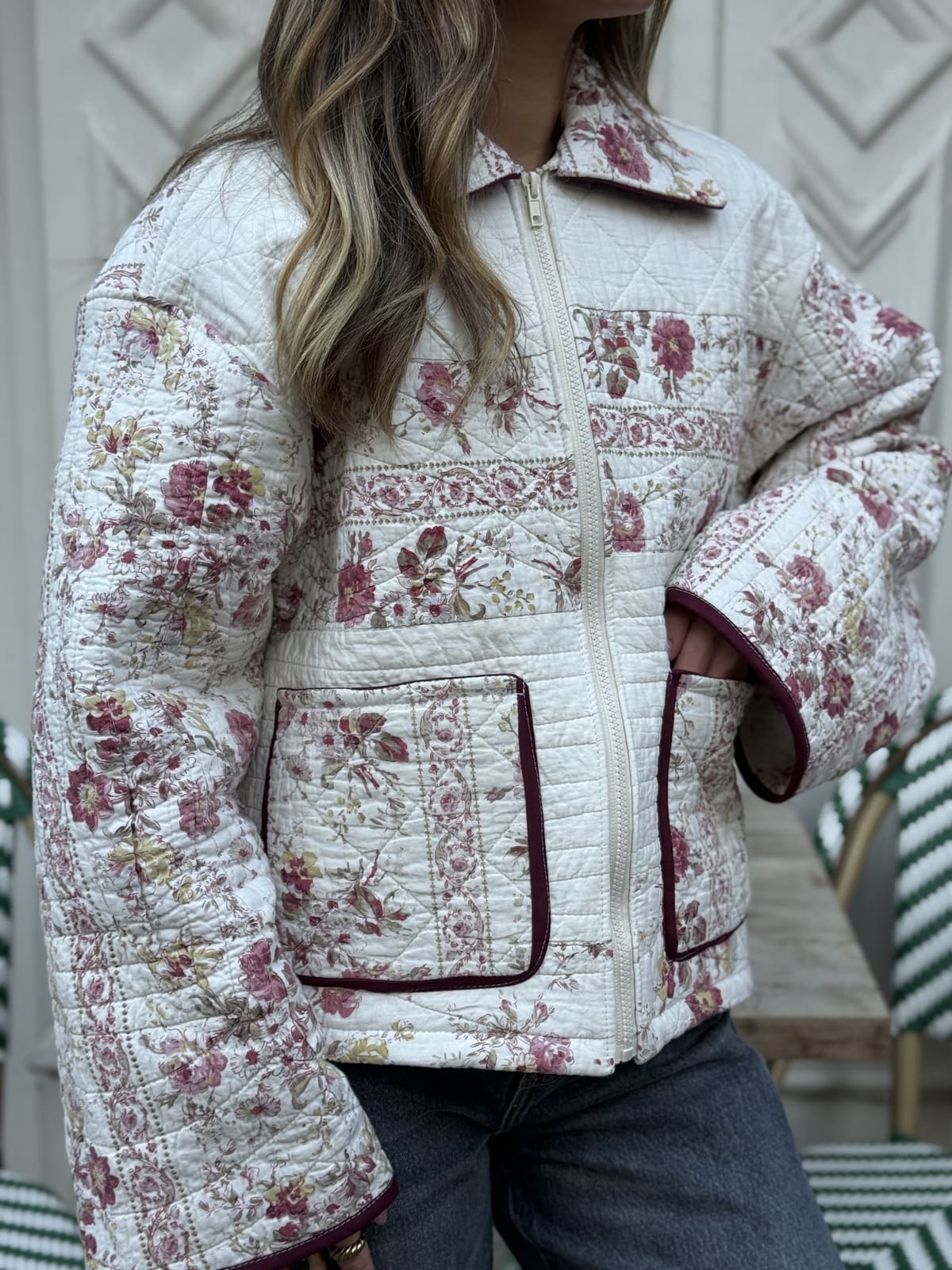 VESTE BOUTIS ROSE