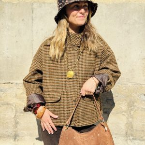 VESTE COURTE PIEDS DE POULE - WATSON