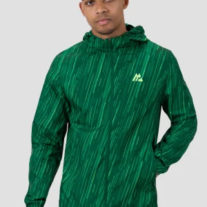 Vigour Print Windbreaker - Sherwood/Neon Green